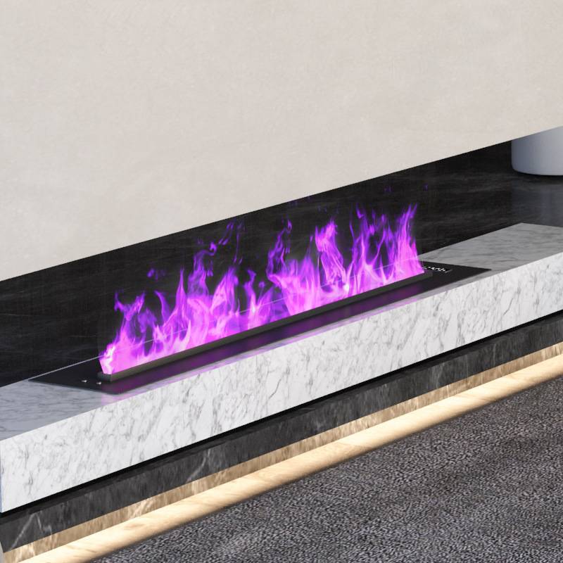 仿真火焰智能变色3D雾化壁炉装饰嵌入式仿真火焰蒸汽加湿器炉芯