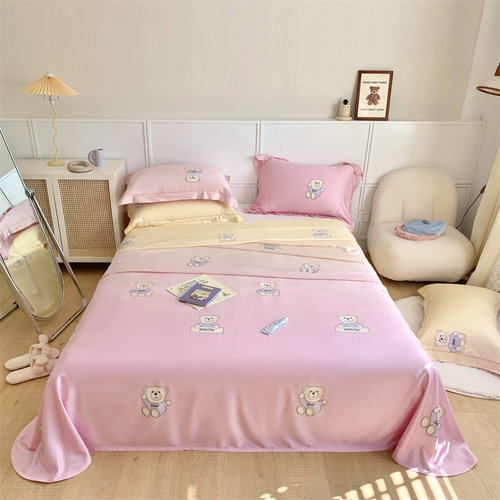 竹纤维软凉席夏季高端竹语天丝软席三件套夏天舒S适可水洗折叠床