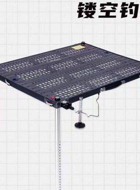 连球钓台新款LQ-185铝合金特大钓鱼台1000X800多刹防晃动深水缕空