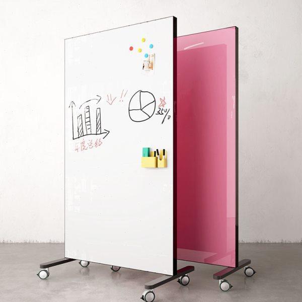 移动磁性钢化玻璃白板公屏风隔断商务公会议学习演示书写白板,商业/办公家具,护理屏风,淘宝优惠券,粉丝福利购,淘宝优惠卷