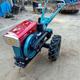 12马力电启动大棚微耕机 果园菜地开沟打田机 手扶式旋田机