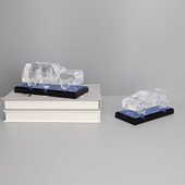 现简约水晶汽车摆件样板房售楼部卧室书房客厅桌面玄关软装 饰品