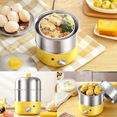 定时不锈钢304煮蛋器自动断电家用蒸蛋器小型1人鸡蛋羹早餐机神器