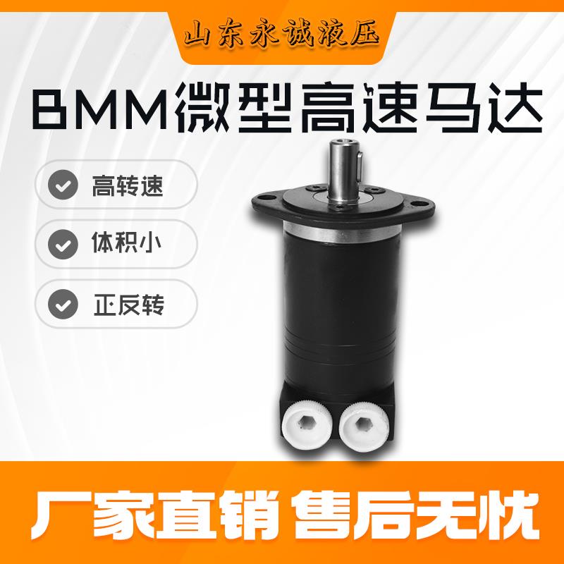 BMM/OMM高速液压马达扫地车撒盐模具磨光微型高速摆线液压马达