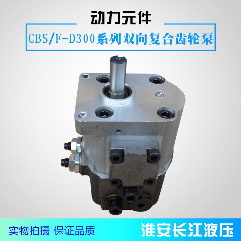 CBS/F-D300系列双向复合齿轮泵压力高噪声低高强度铝合金长江液压