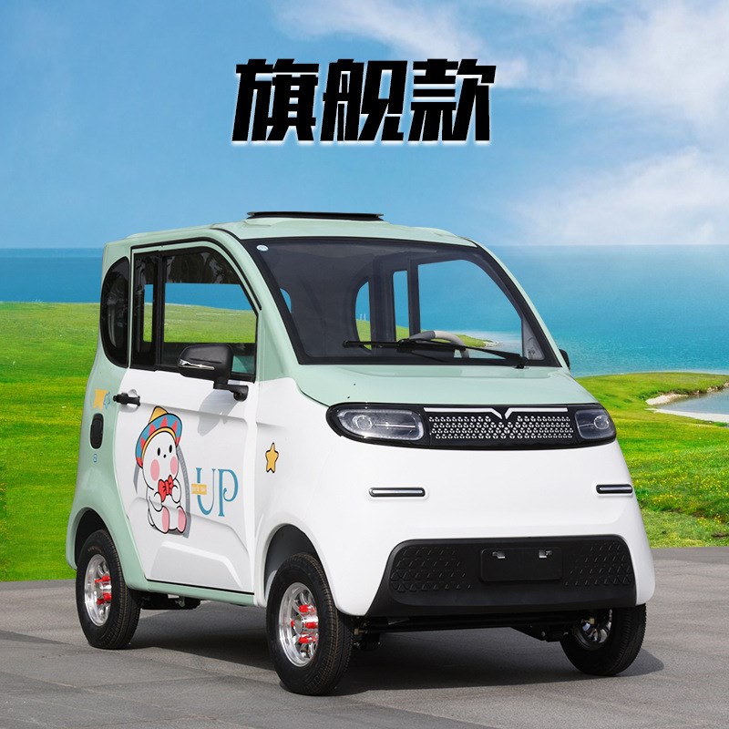 电动四轮车新能源家用电动车女士小型油电两用成年人代步车老头乐