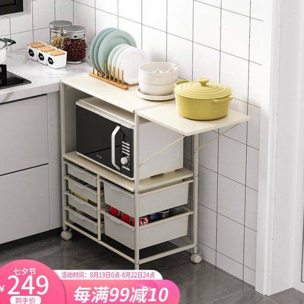 SOFS落地厨房置物架微波炉烤箱架子厨房置物柜子收纳储物架多层餐,厨房/烹饪用具,微波炉置物架,淘宝优惠券,粉丝福利购,淘宝优惠卷