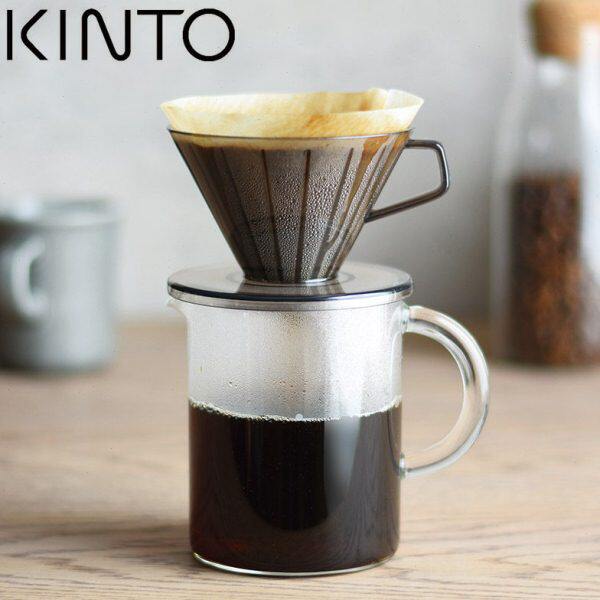 包邮日本Kinto 手冲咖啡分享壶 耐热玻璃直身分享壶 300ml/600ml