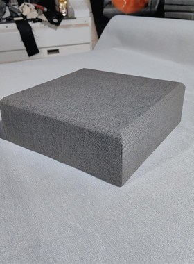 博物馆展示台文献玉器古董硬包亚麻布展示台实木底座摆台托盘