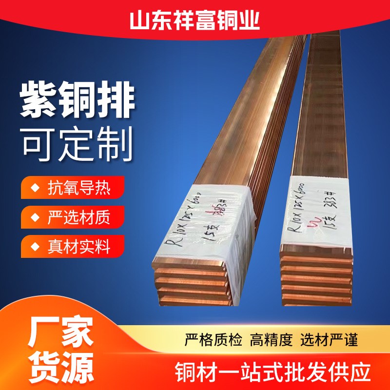 现货 t2紫铜排 镀锡紫铜排 t1红铜排 机房接地铜条 tu2无氧铜排