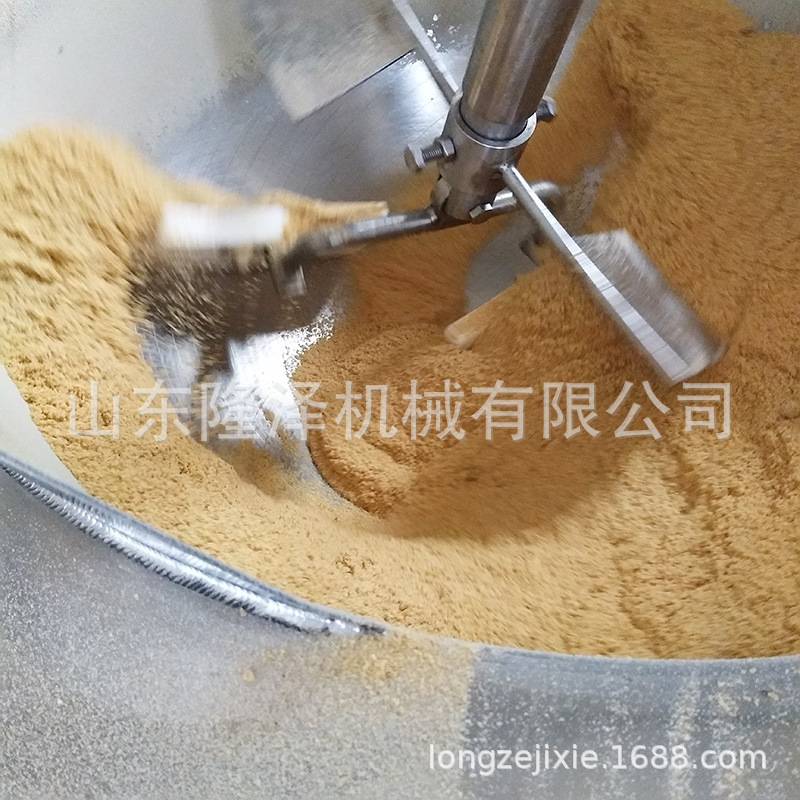炒小麦粉的机器设备 全自动小麦干面粉炒锅价格 油茶面搅拌锅厂家