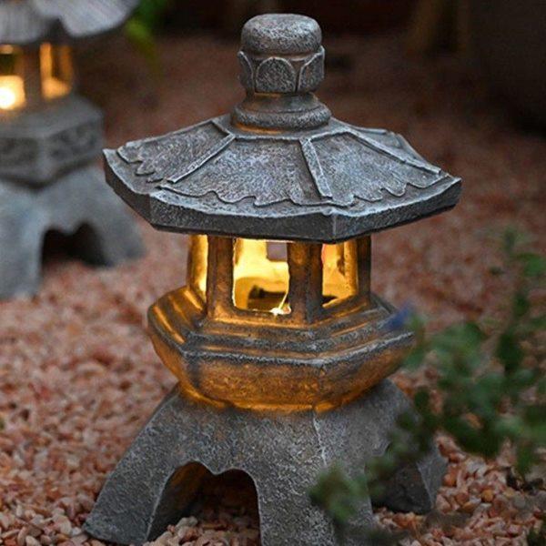 太阳能石塔灯中式仿石小宫灯庭院装饰花园艺景观户外落地造景摆件,家居饰品,户外/庭院摆件,淘宝优惠券,粉丝福利购,淘宝优惠卷