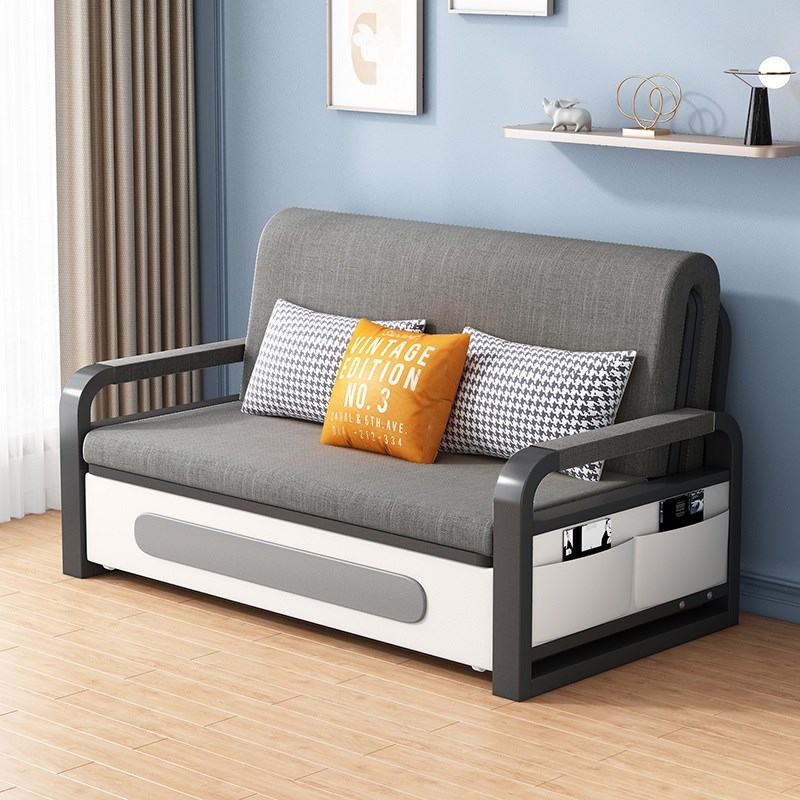 新款折叠沙发床两用小户型客厅可拆洗布艺双人伸缩一体床阳台多功