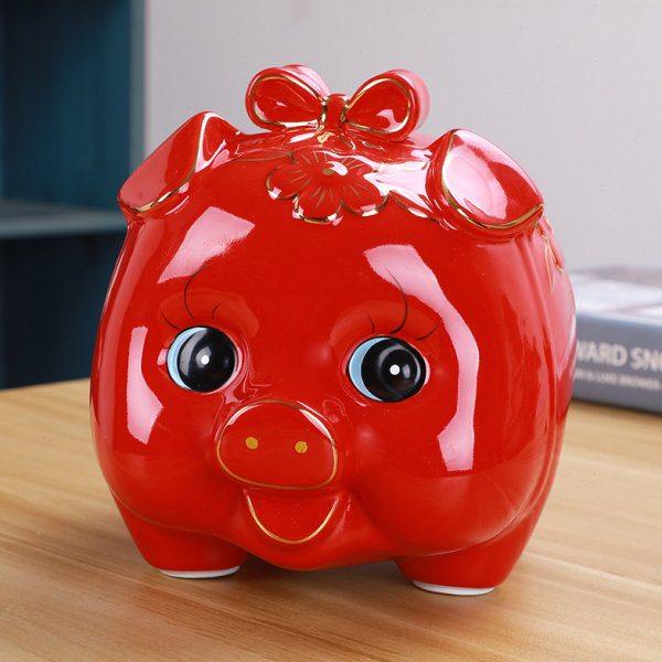 儿童陶瓷存钱罐不可取创意网红可爱男孩女孩储钱罐卡通储蓄罐摆件,节庆用品/礼品,储蓄罐,淘宝优惠券,粉丝福利购,淘宝优惠卷
