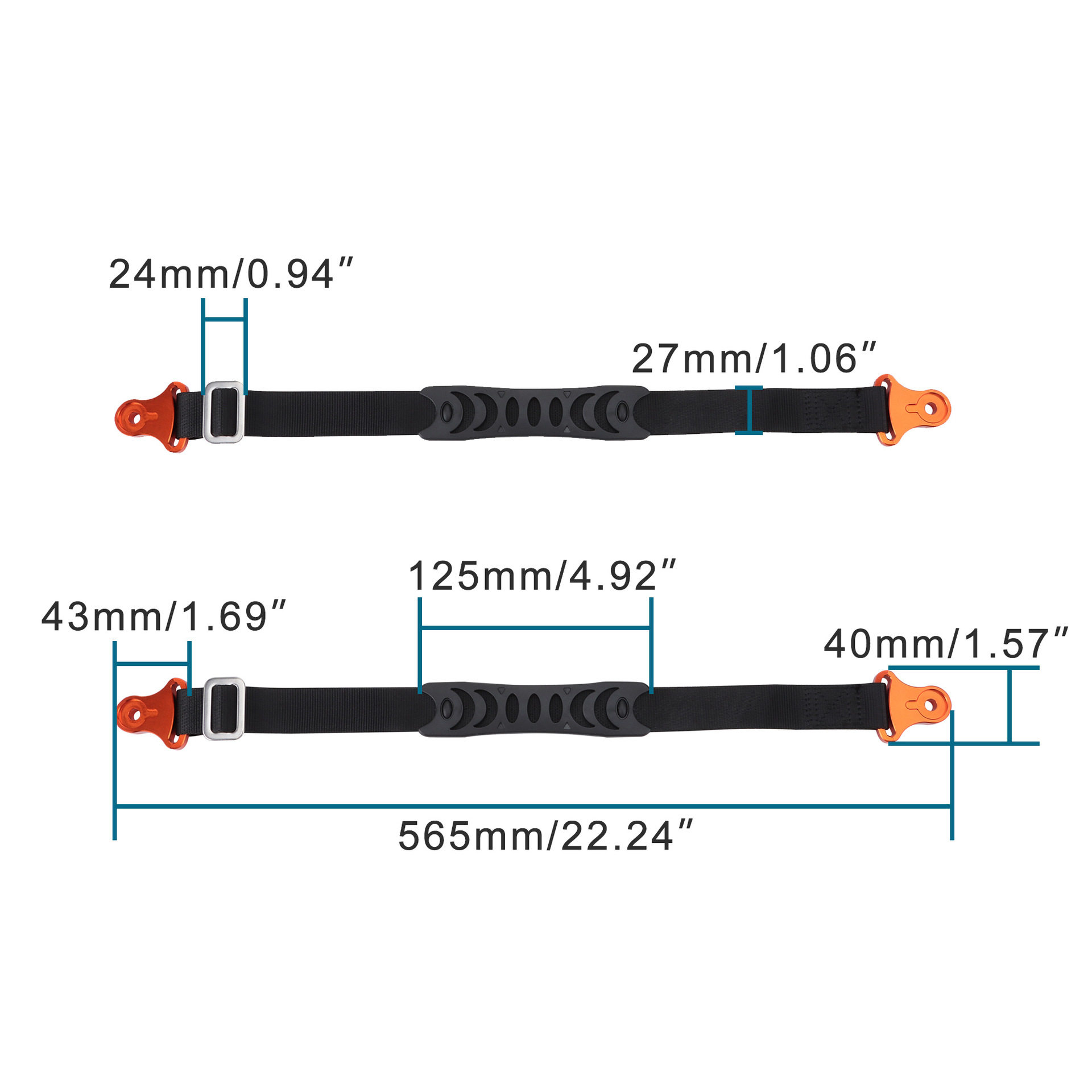 GOOFIT越野摩托车改装配件拉车带 坐垫后提车绳适配多种车型通用