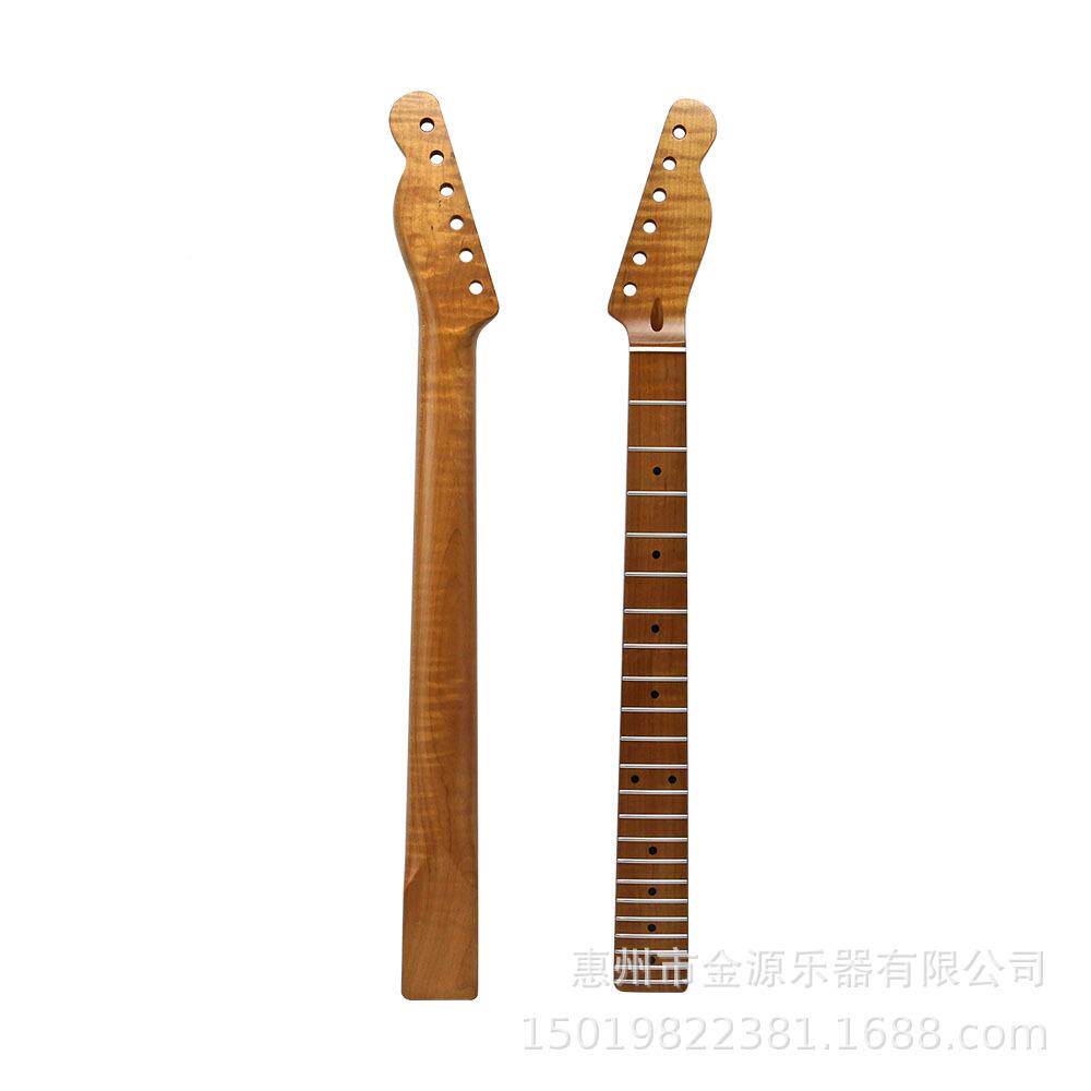 TL6弦22品加右手虎FAD纹拿大烤枫AA玫瑰木电他琴柄吉电烤漆吉他琴