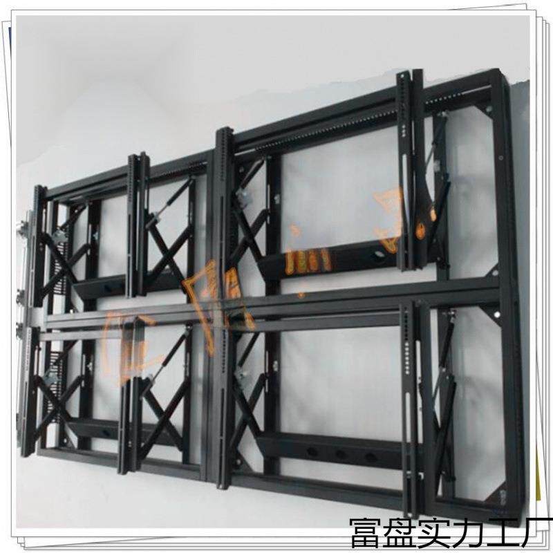 视示前维护液器一体前广告拼接显大屏电液压维护支架伸缩自弹壁挂