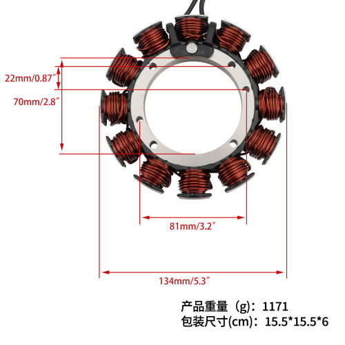GOOFIT 摩托车定子线圈配适用Harley XL1200NS 1LP3 IRON 1200 18