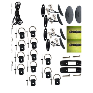 供应户外用品逸姿欣独木舟游船划艇配件  舱盖弹力绳钩扣整装套餐