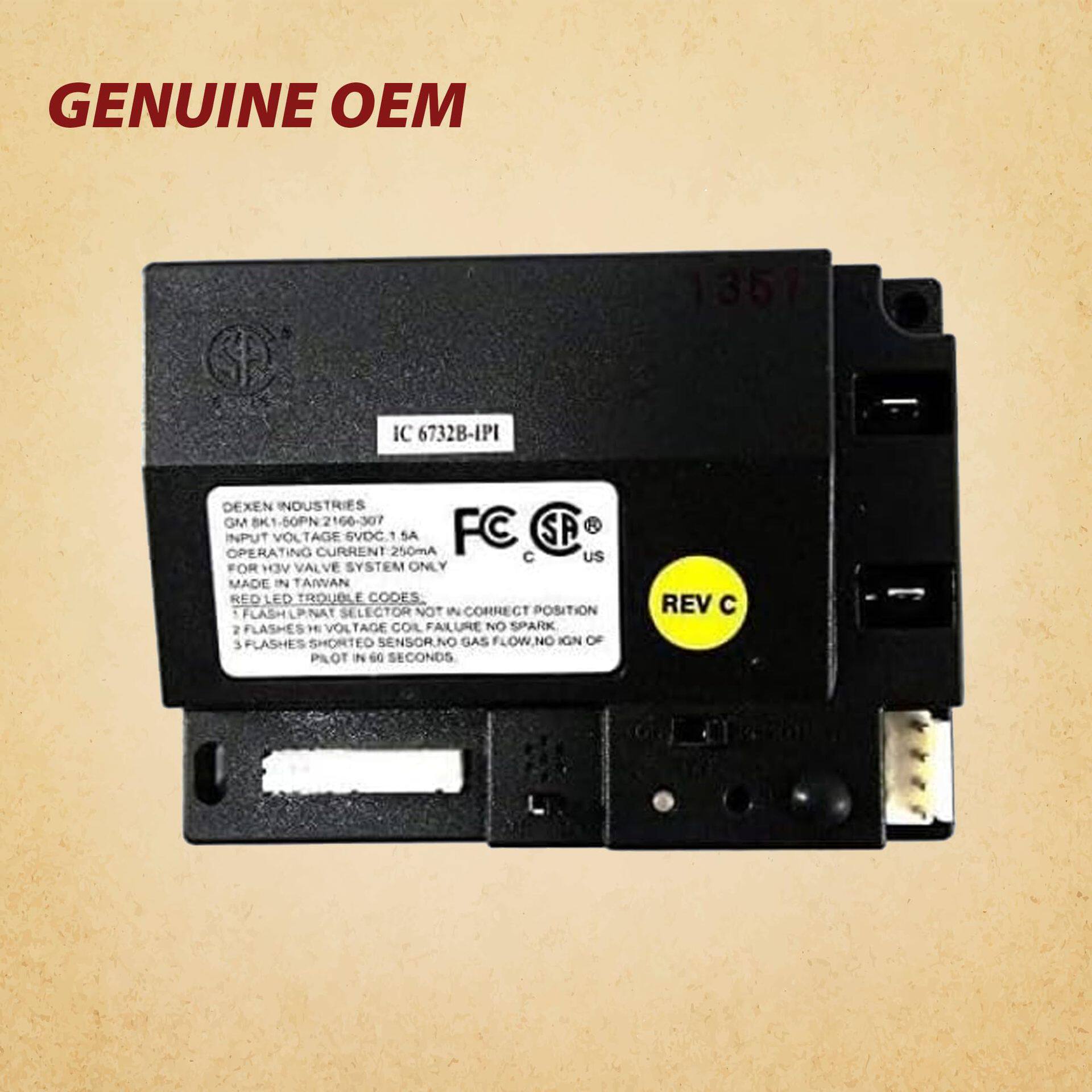 2166-347 6V 电子点火 IPI 壁炉控制模块
