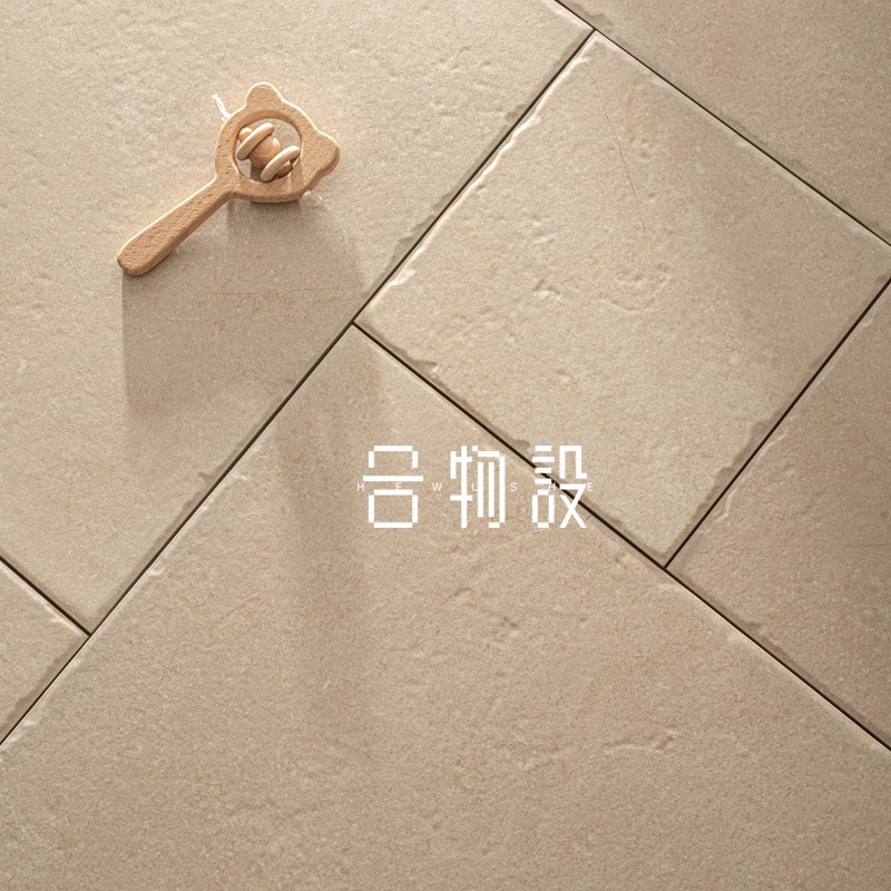 合物设 复古磨砂哑光古堡砖别墅庭院花园仿古瓷砖混拼R地砖600X40