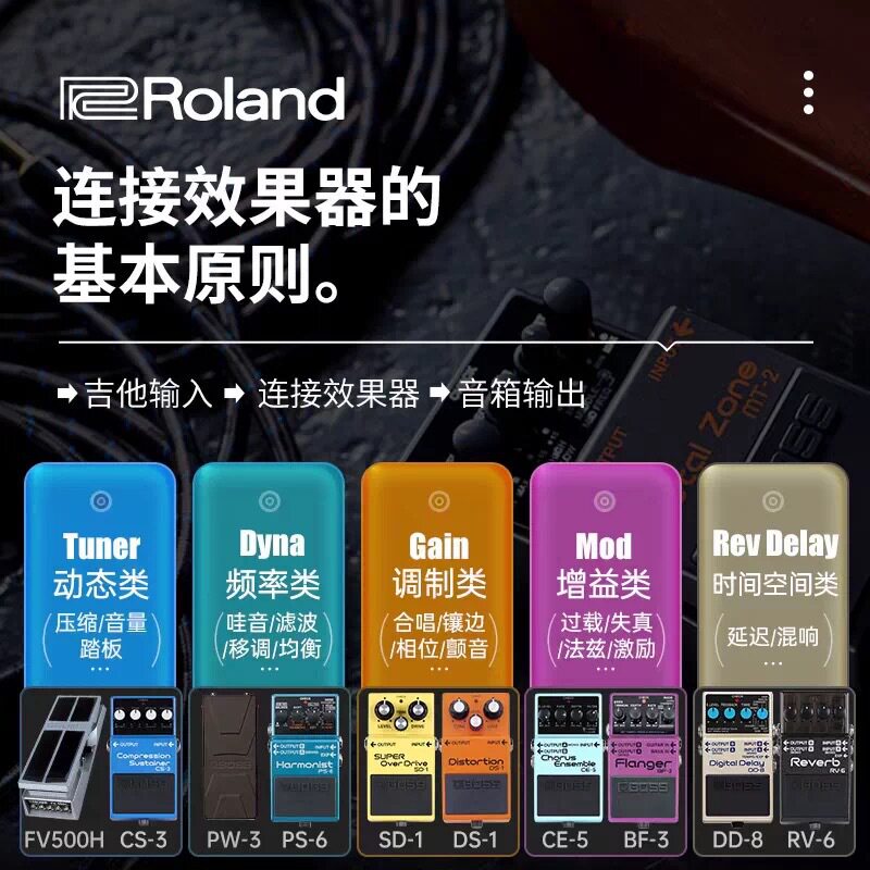 罗兰BOSS电吉他单块效果器SD-1/ST-2/ML-2/0S-2失真过载专业舞台