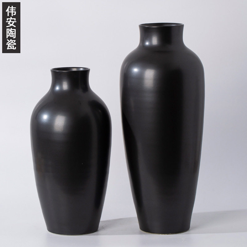 剑山陶瓷花瓶中式室内插花花器中华花艺瓶花花器剑山插花工具简约