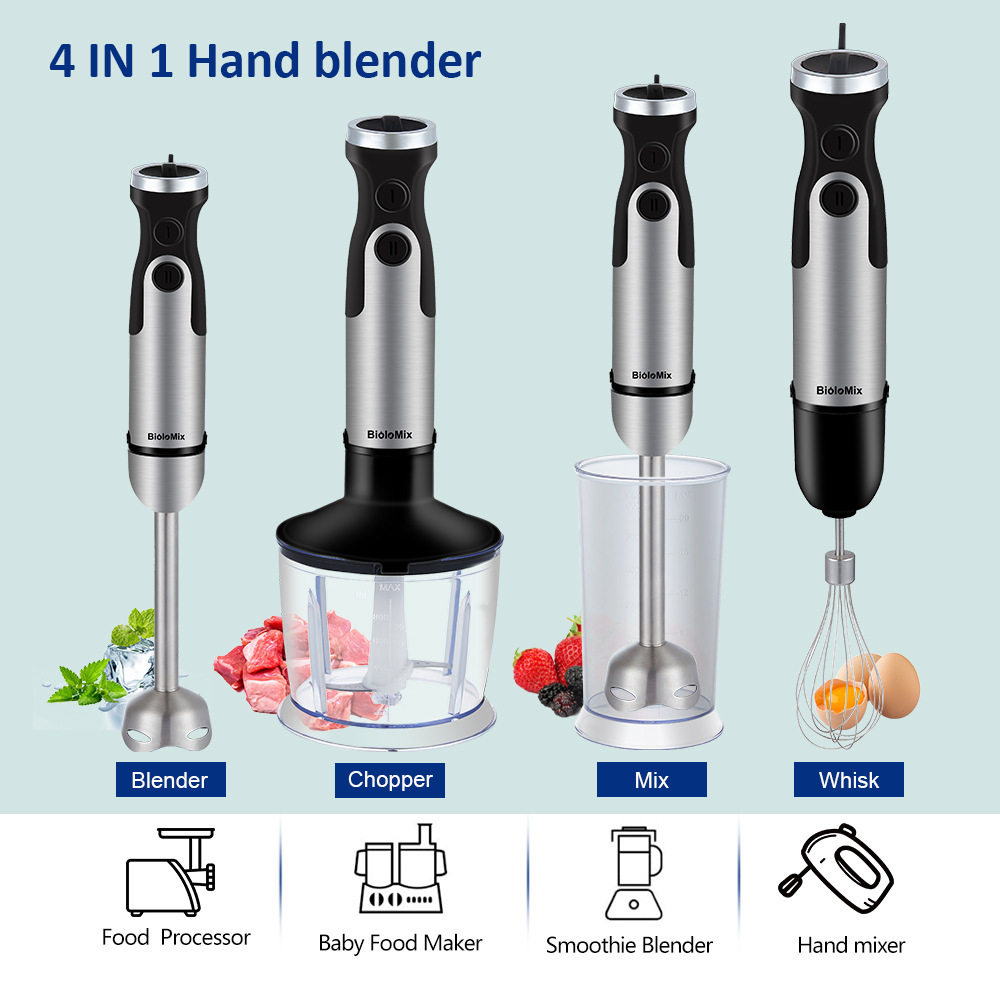 跨境外贸手持搅拌机果汁机料理棒绞肉机均质机HAND BLENDER