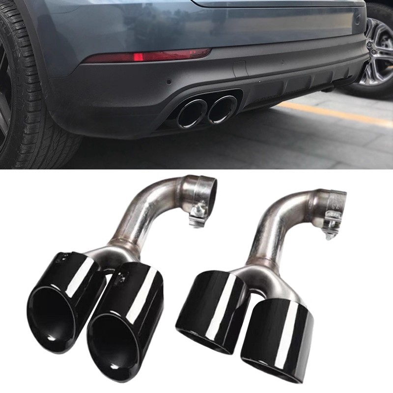 适用11-23款大众途锐2.0 3.0T V6V8三层四出排气管消声器尾喉改装