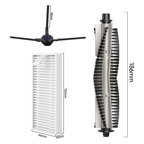 万创适用于iLife A20/T20S扫地机器人配件边刷滚刷过滤芯海帕hepa