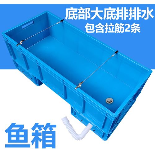 大用塑料鱼箱鱼缸箱用号专带拉筋养殖箱加厚龟箱底排水族箱金鱼缸