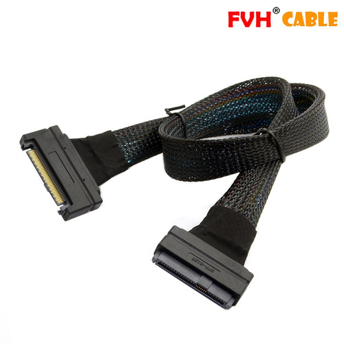 SF对-8639 PCI-E PCI Expr母ss公FeSSD U.2延长线50cm SAS数据线