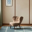 舒格尔 复古中古风客厅单人阳台休闲懒人沙发 小佩特拉休闲椅法式