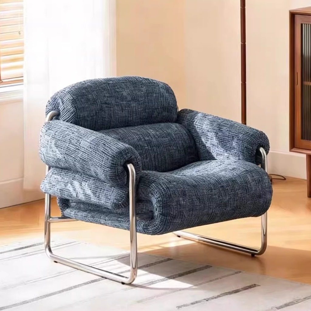 舒格尔家居单人沙发椅客厅家用布艺中古单椅包豪斯复古休闲椅,住宅家具,沙发椅,淘宝优惠券,粉丝福利购,淘宝优惠卷