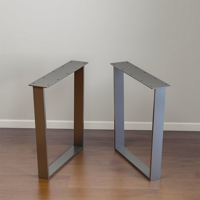 实木大板桌支f架不锈钢桌腿办公桌腿餐台脚支架吧台腿支撑腿书桌