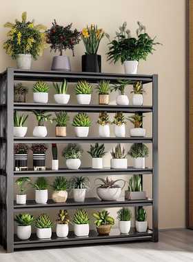 阳台家用置物架专用花架多层多功能落地式收纳储藏室储物架收纳架