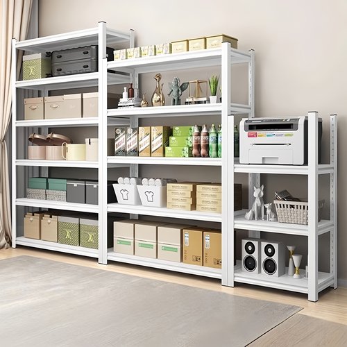 钢制置物架杂物快递收纳架可调节