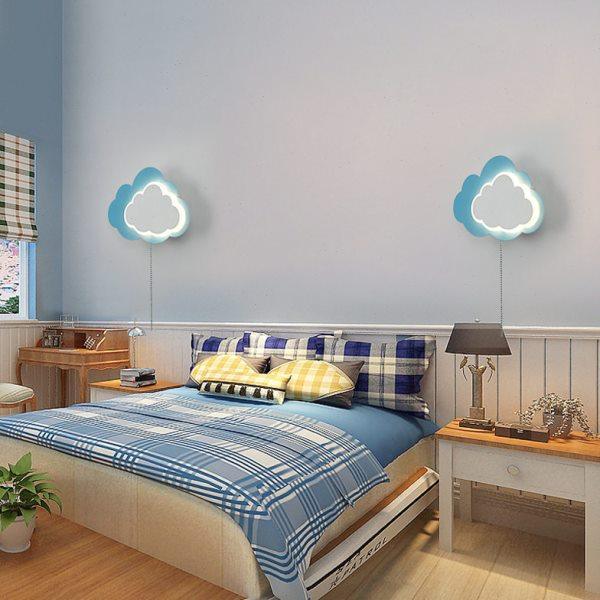 北欧云朵壁灯现简约兔布线充电儿童房卧室床头灯过道背景墙灯具,家装灯饰光源,壁灯,淘宝优惠券,粉丝福利购,淘宝优惠卷