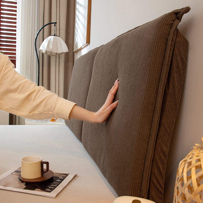 2025新款g床头软包大靠背可拆洗灯芯绒床头靠垫榻榻米靠垫加厚防