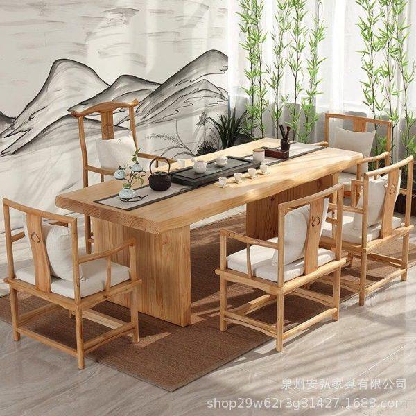 实木茶几茶桌椅组合简约现新中式茶台原木功夫茶艺桌茶道泡茶桌,商业/办公家具,茶台/茶桌,淘宝优惠券,粉丝福利购,淘宝优惠卷