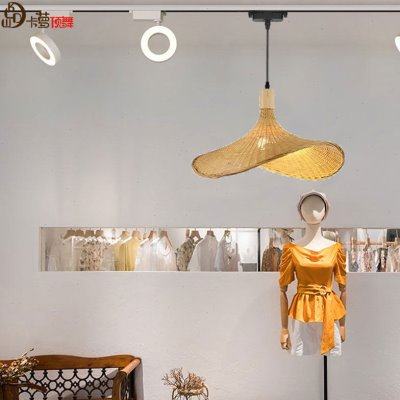 简约美甲餐厅店铺商用橱窗灯具茶室火锅店可定制调竹编轨道吊灯具,家装灯饰光源,轨道灯,淘宝优惠券,粉丝福利购,淘宝优惠卷
