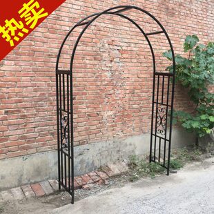 欧式铁艺拱门藤月拱门户外园艺装饰瓜架花门庭院爬藤架花架铁线莲