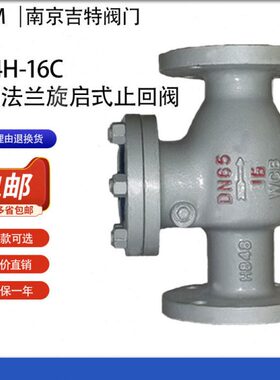 H44H-16C铸钢法兰旋启式止回阀dn25 50 65 80 100 125 150 200