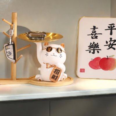 放钥匙收纳摆件猫托盘玄关客厅门口进门入户家居装饰马小,饰品/流行首饰/时尚饰品新,摆件,淘宝优惠券,粉丝福利购,淘宝优惠卷