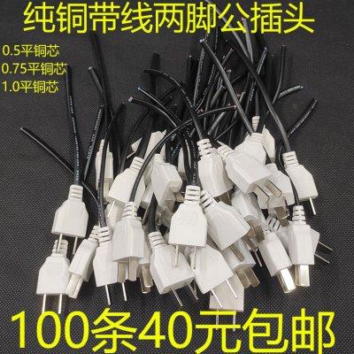 监控电源带线公插头线一体220V插头线两脚公插头家用防水盒公头线,电子/电工,监控器材配件,淘宝优惠券,粉丝福利购,淘宝优惠卷