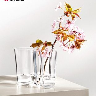 芬兰Iittala伊塔拉传奇湖泊花瓶玻璃碗手工轻奢装饰摆件创意礼物
