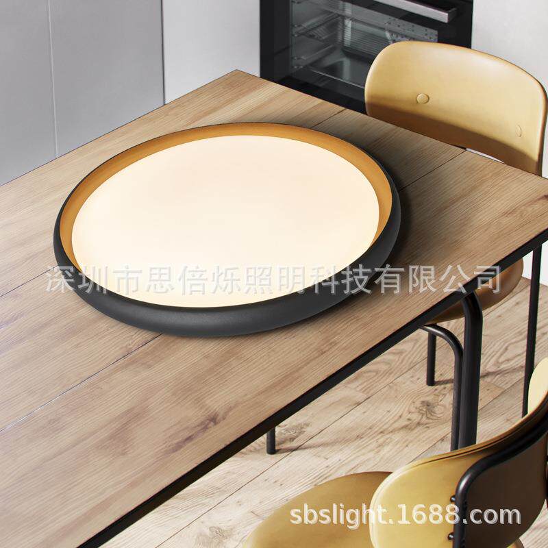 北欧现代极简铝材设计师玄关过道客厅卧室阳台书房圆形吸顶灯