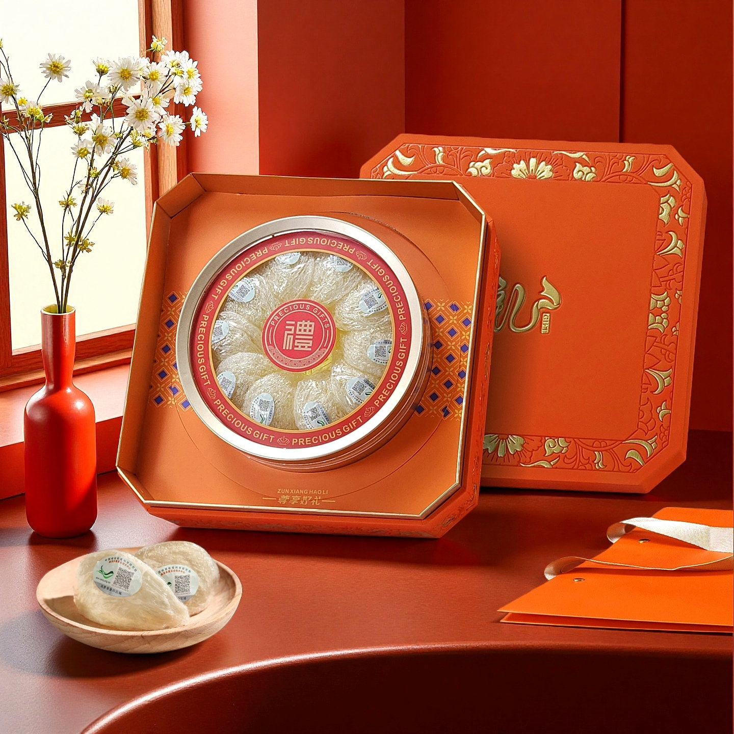 燕窝干盏马来西亚正品溯源码雨季干挑密盏免挑毛孕妇滋补品送礼盒