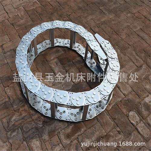 桥式/全封闭设计制作45/65钢铝拖链机床钢制拖链坦克链