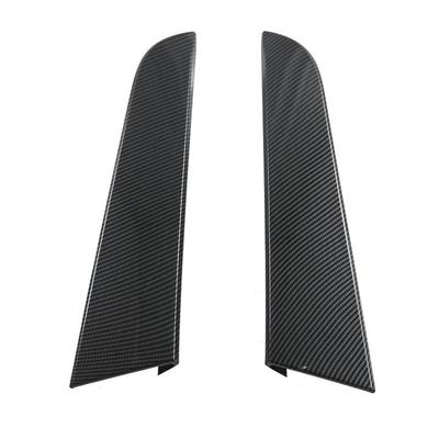 适用福特23款Everest后窗亮片车身装饰贴罩黑色碳纤维纹车窗饰条